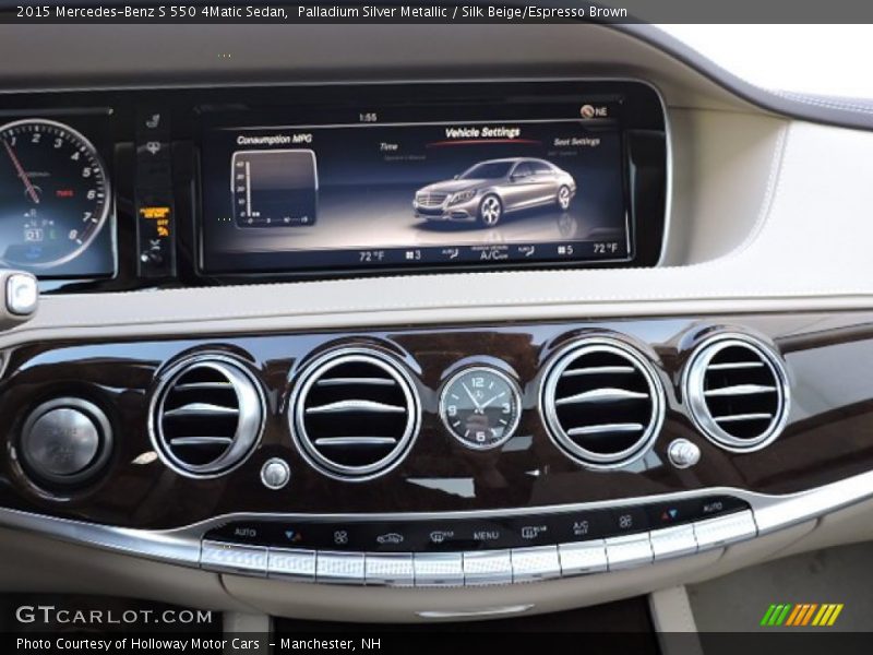 Controls of 2015 S 550 4Matic Sedan