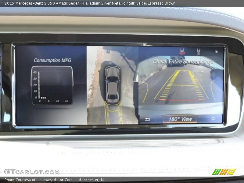 Palladium Silver Metallic / Silk Beige/Espresso Brown 2015 Mercedes-Benz S 550 4Matic Sedan