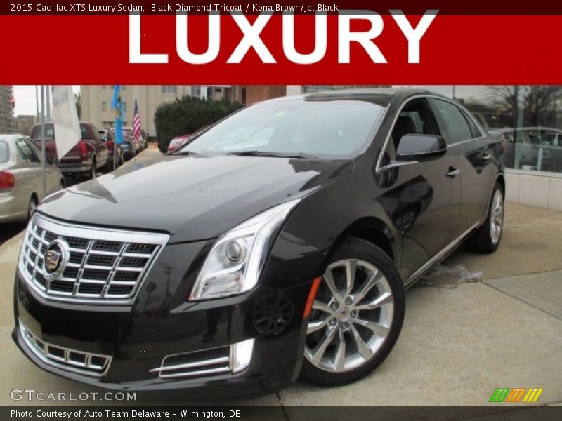 Black Diamond Tricoat / Kona Brown/Jet Black 2015 Cadillac XTS Luxury Sedan