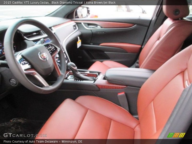 Black Diamond Tricoat / Kona Brown/Jet Black 2015 Cadillac XTS Luxury Sedan