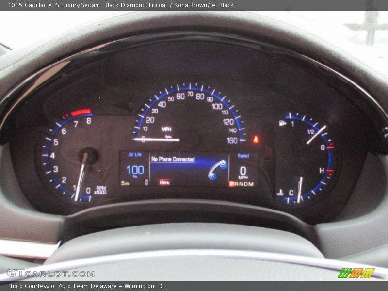 Black Diamond Tricoat / Kona Brown/Jet Black 2015 Cadillac XTS Luxury Sedan