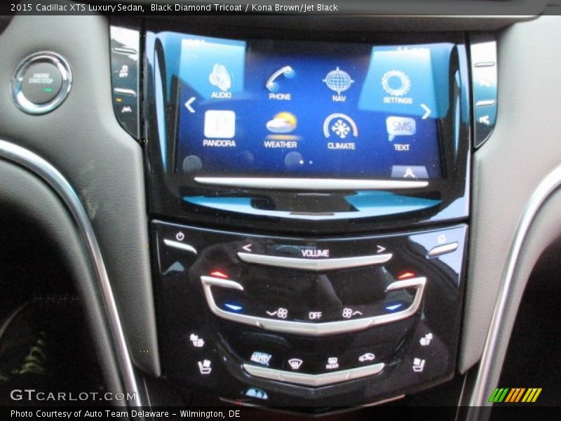 Black Diamond Tricoat / Kona Brown/Jet Black 2015 Cadillac XTS Luxury Sedan