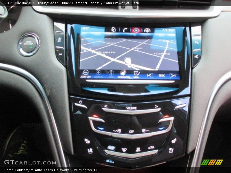 Black Diamond Tricoat / Kona Brown/Jet Black 2015 Cadillac XTS Luxury Sedan