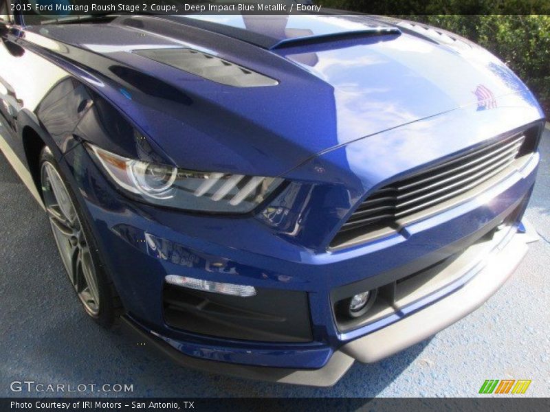 Deep Impact Blue Metallic / Ebony 2015 Ford Mustang Roush Stage 2 Coupe