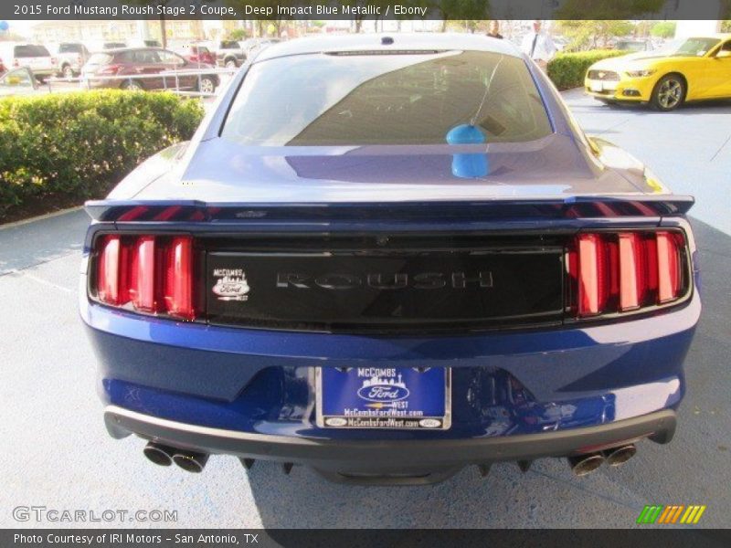 Deep Impact Blue Metallic / Ebony 2015 Ford Mustang Roush Stage 2 Coupe