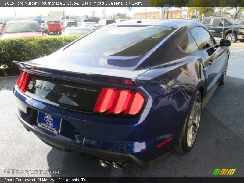 Deep Impact Blue Metallic / Ebony 2015 Ford Mustang Roush Stage 2 Coupe