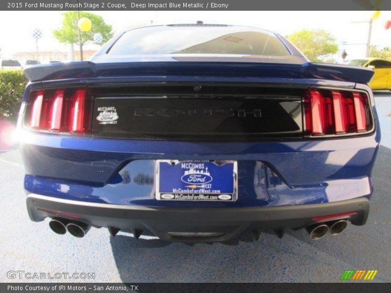 Deep Impact Blue Metallic / Ebony 2015 Ford Mustang Roush Stage 2 Coupe
