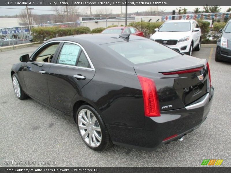 Black Diamond Tricoat / Light Neutral/Medium Cashmere 2015 Cadillac ATS 2.0T Luxury Sedan