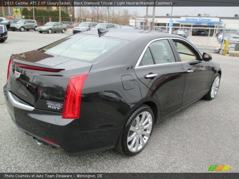 Black Diamond Tricoat / Light Neutral/Medium Cashmere 2015 Cadillac ATS 2.0T Luxury Sedan
