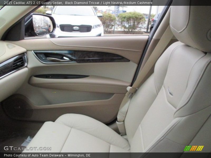 Black Diamond Tricoat / Light Neutral/Medium Cashmere 2015 Cadillac ATS 2.0T Luxury Sedan
