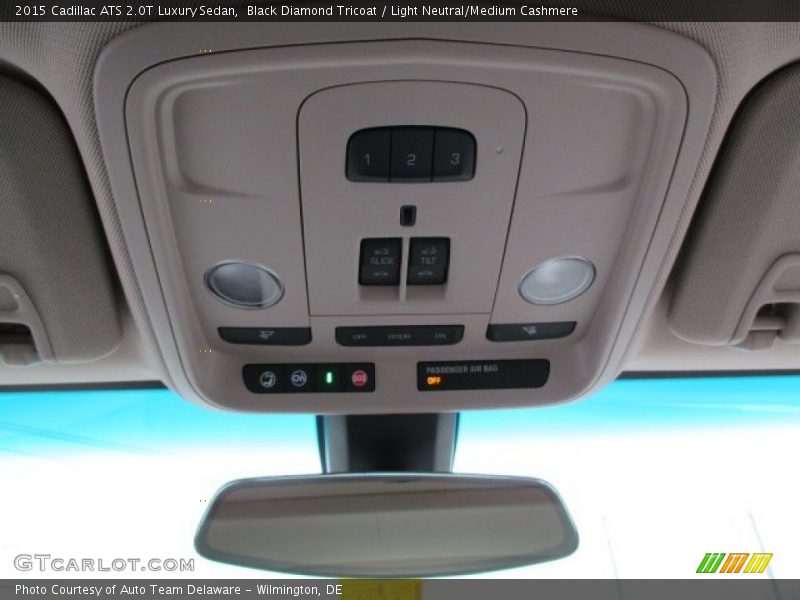 Black Diamond Tricoat / Light Neutral/Medium Cashmere 2015 Cadillac ATS 2.0T Luxury Sedan