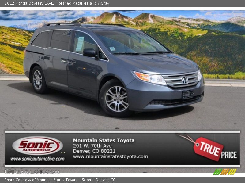 Polished Metal Metallic / Gray 2012 Honda Odyssey EX-L