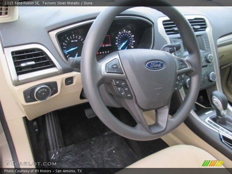 Tectonic Silver Metallic / Dune 2015 Ford Fusion SE