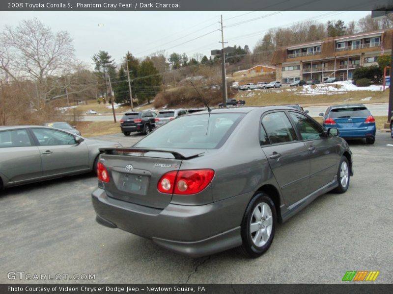 Phantom Gray Pearl / Dark Charcoal 2008 Toyota Corolla S