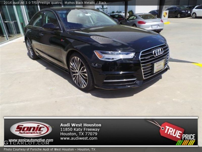 Mythos Black Metallic / Black 2016 Audi A6 3.0 TFSI Prestige quattro