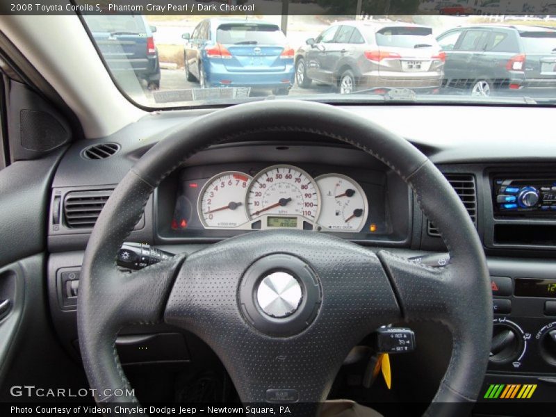 Phantom Gray Pearl / Dark Charcoal 2008 Toyota Corolla S