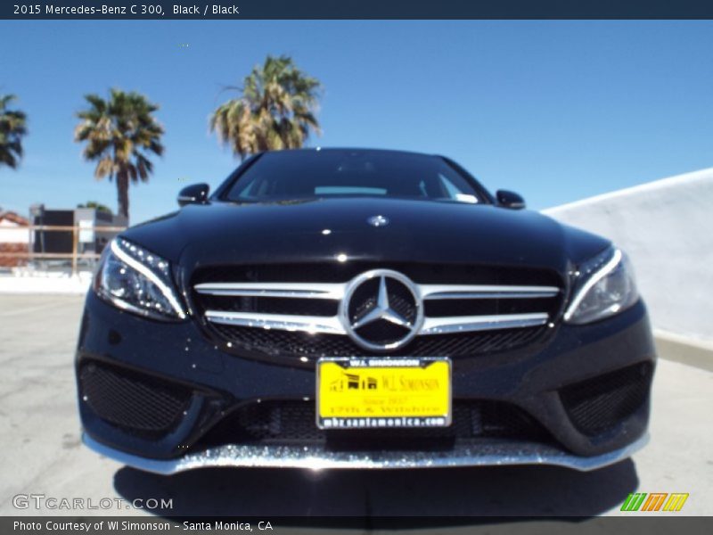 Black / Black 2015 Mercedes-Benz C 300