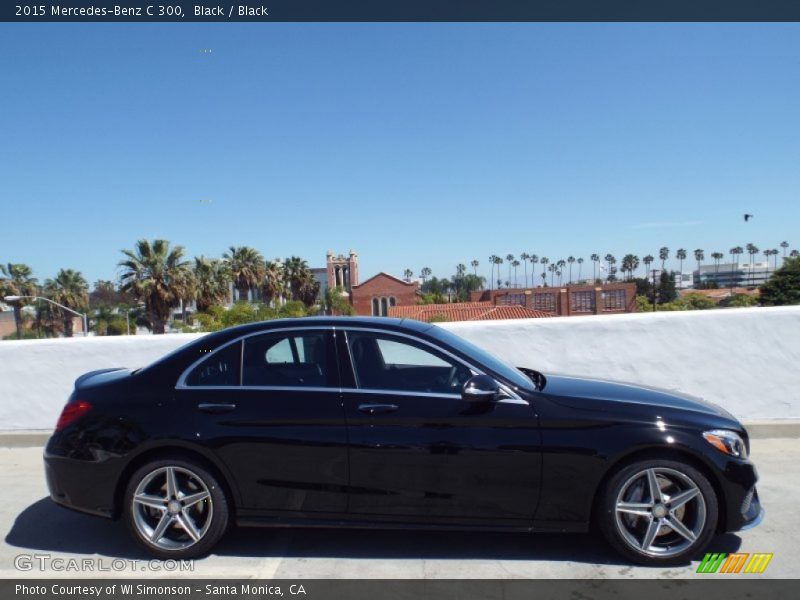 Black / Black 2015 Mercedes-Benz C 300