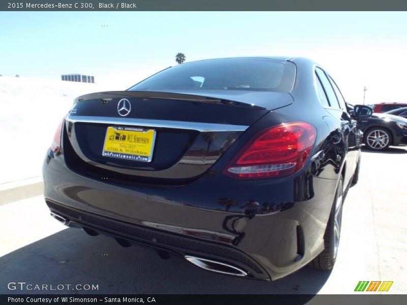 Black / Black 2015 Mercedes-Benz C 300