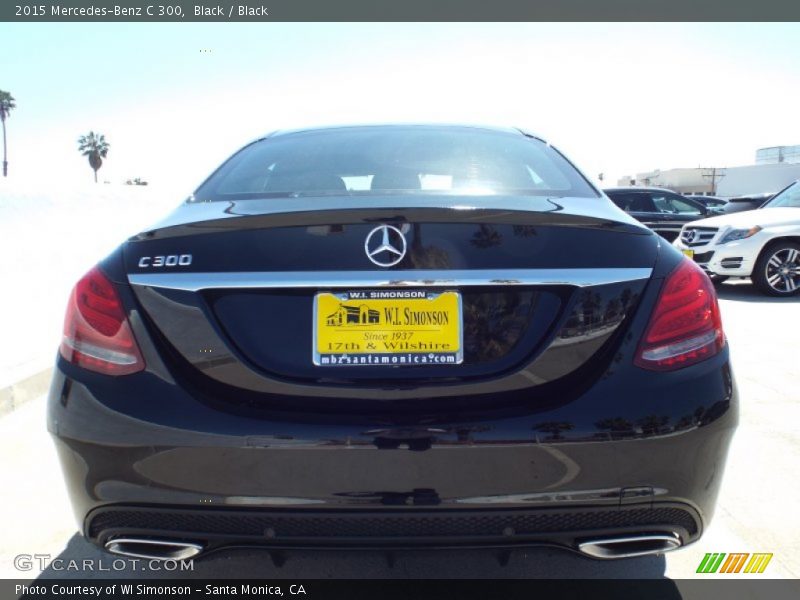 Black / Black 2015 Mercedes-Benz C 300