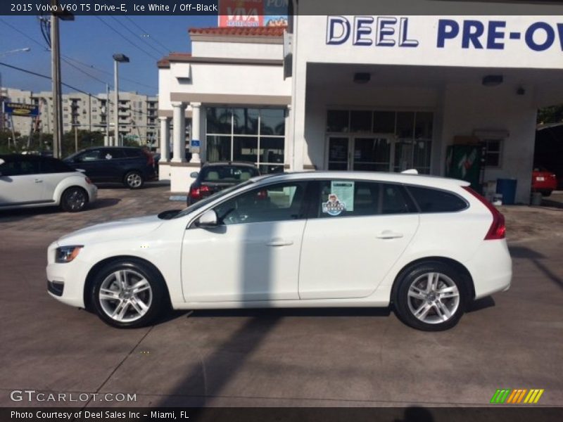 Ice White / Off-Black 2015 Volvo V60 T5 Drive-E