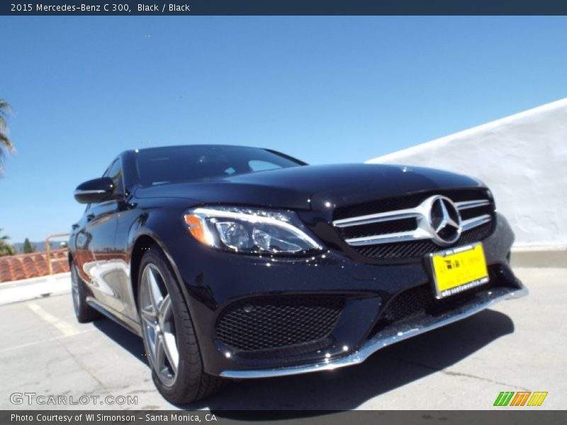 Black / Black 2015 Mercedes-Benz C 300