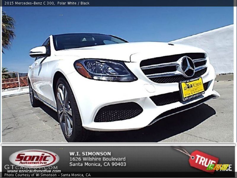 Polar White / Black 2015 Mercedes-Benz C 300
