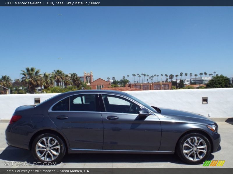 Steel Grey Metallic / Black 2015 Mercedes-Benz C 300