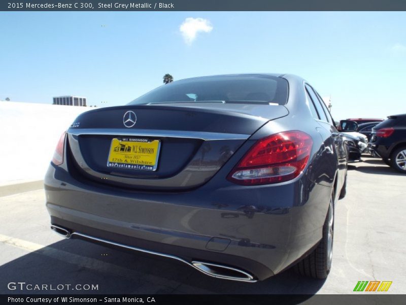 Steel Grey Metallic / Black 2015 Mercedes-Benz C 300
