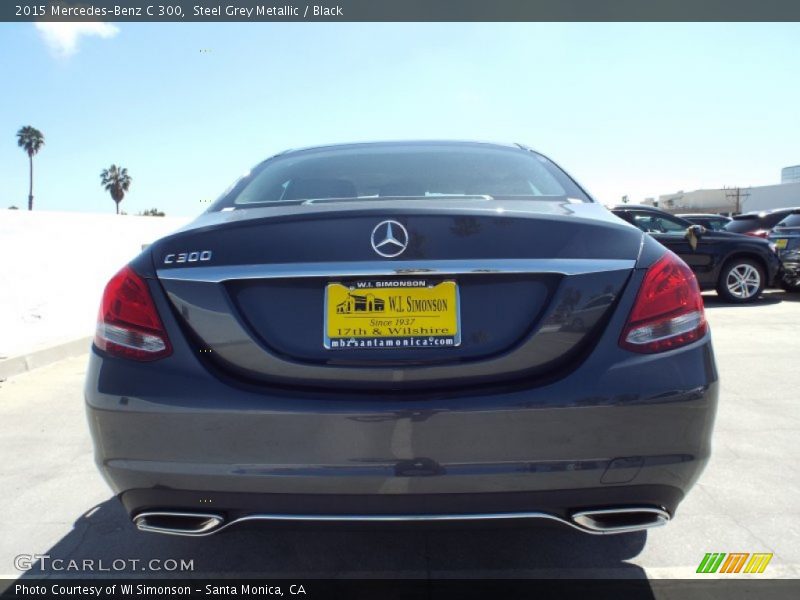 Steel Grey Metallic / Black 2015 Mercedes-Benz C 300