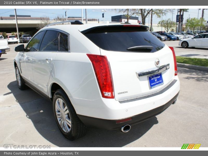 Platinum Ice Tricoat / Shale/Brownstone 2010 Cadillac SRX V6