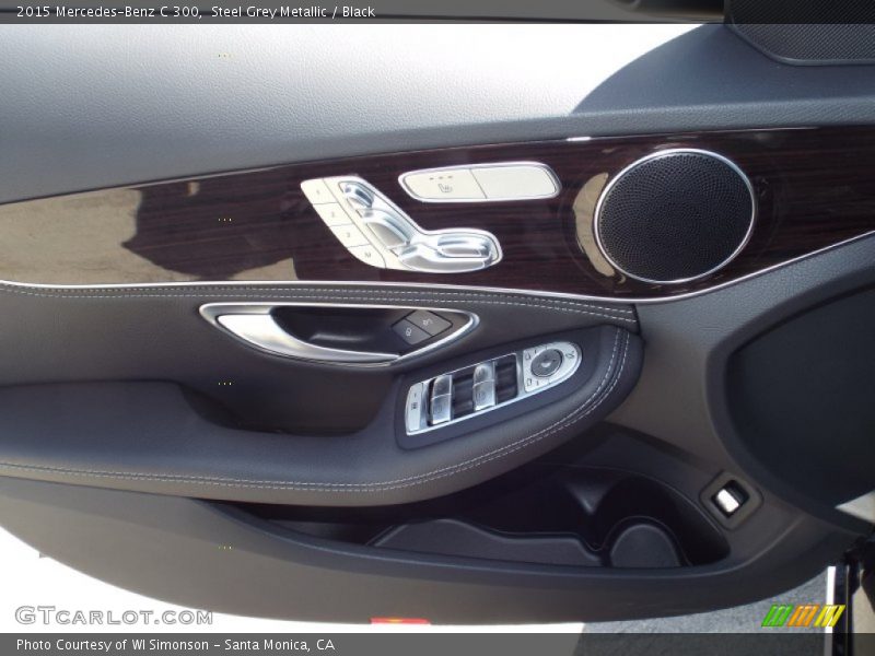 Steel Grey Metallic / Black 2015 Mercedes-Benz C 300