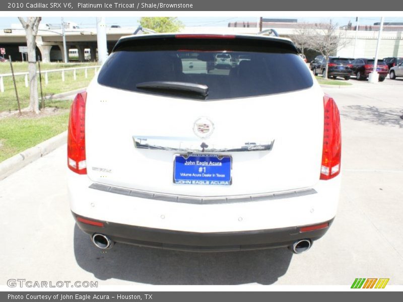 Platinum Ice Tricoat / Shale/Brownstone 2010 Cadillac SRX V6