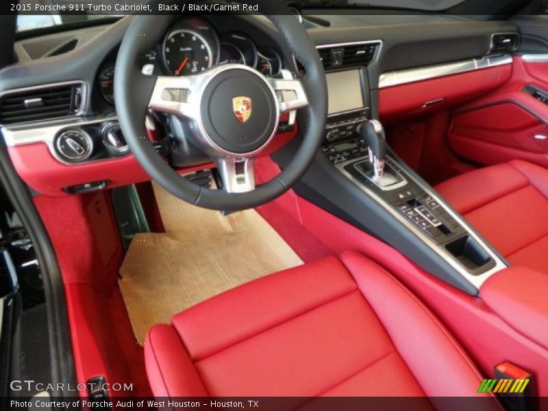  2015 911 Turbo Cabriolet Black/Garnet Red Interior