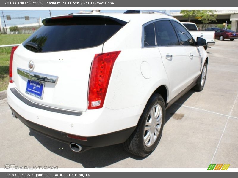 Platinum Ice Tricoat / Shale/Brownstone 2010 Cadillac SRX V6
