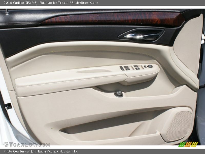 Platinum Ice Tricoat / Shale/Brownstone 2010 Cadillac SRX V6
