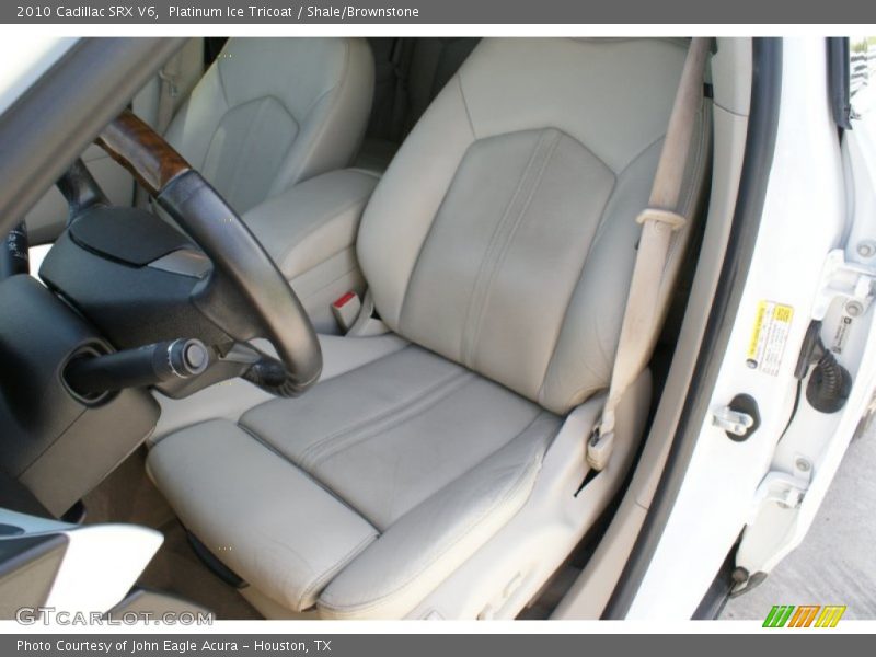 Platinum Ice Tricoat / Shale/Brownstone 2010 Cadillac SRX V6