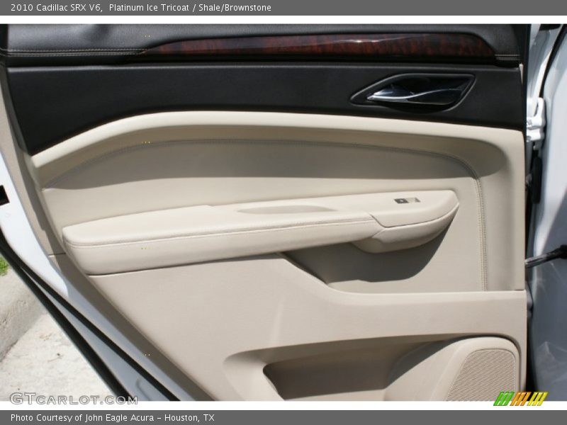 Platinum Ice Tricoat / Shale/Brownstone 2010 Cadillac SRX V6