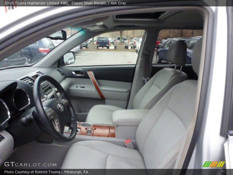 Classic Silver Metallic / Ash Gray 2008 Toyota Highlander Limited 4WD