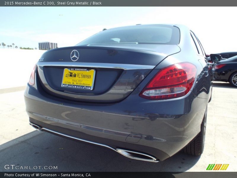 Steel Grey Metallic / Black 2015 Mercedes-Benz C 300