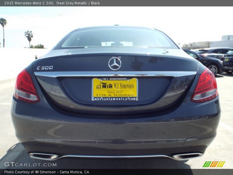 Steel Grey Metallic / Black 2015 Mercedes-Benz C 300