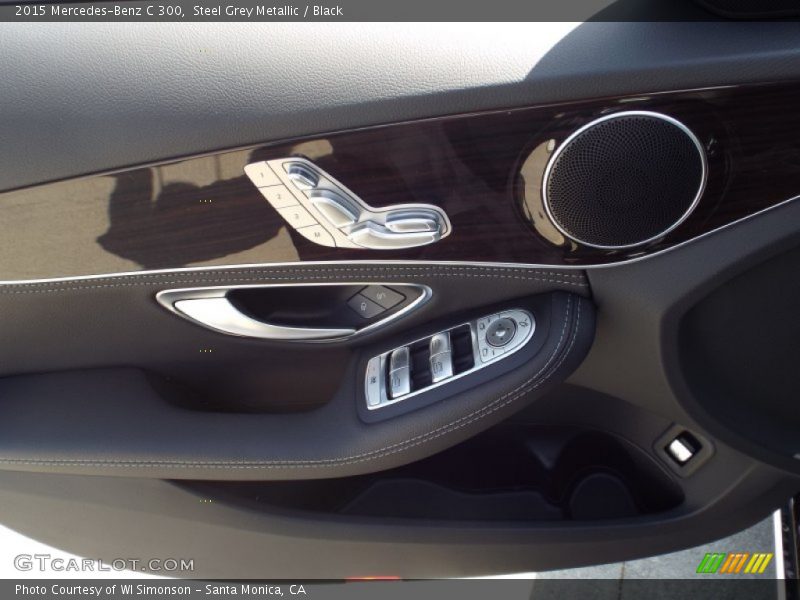 Steel Grey Metallic / Black 2015 Mercedes-Benz C 300