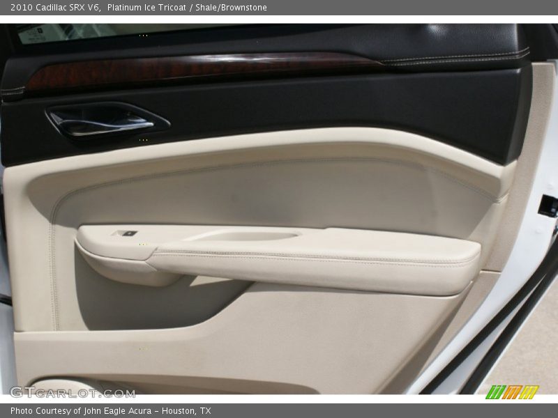 Platinum Ice Tricoat / Shale/Brownstone 2010 Cadillac SRX V6