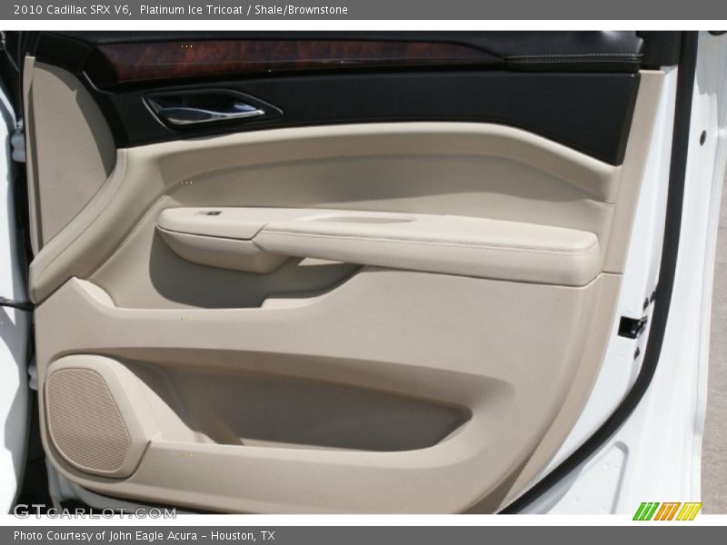 Platinum Ice Tricoat / Shale/Brownstone 2010 Cadillac SRX V6