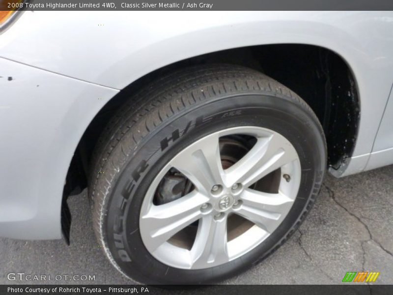 Classic Silver Metallic / Ash Gray 2008 Toyota Highlander Limited 4WD