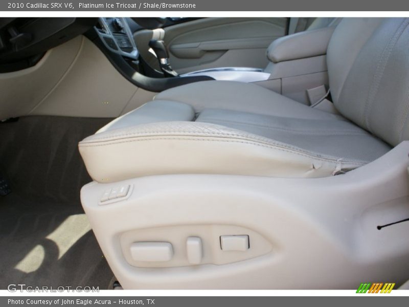 Platinum Ice Tricoat / Shale/Brownstone 2010 Cadillac SRX V6