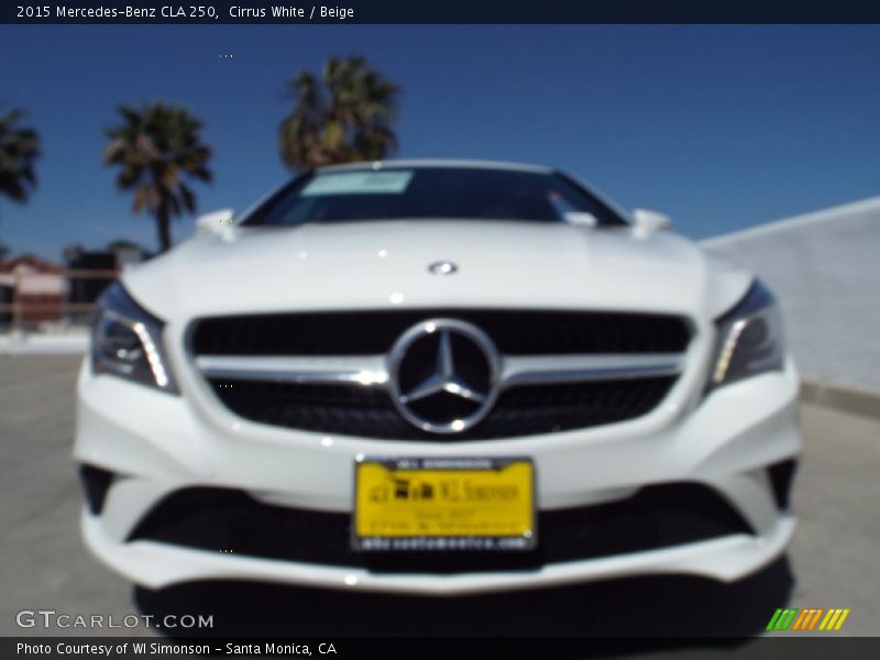 Cirrus White / Beige 2015 Mercedes-Benz CLA 250