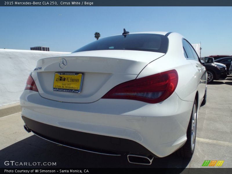 Cirrus White / Beige 2015 Mercedes-Benz CLA 250