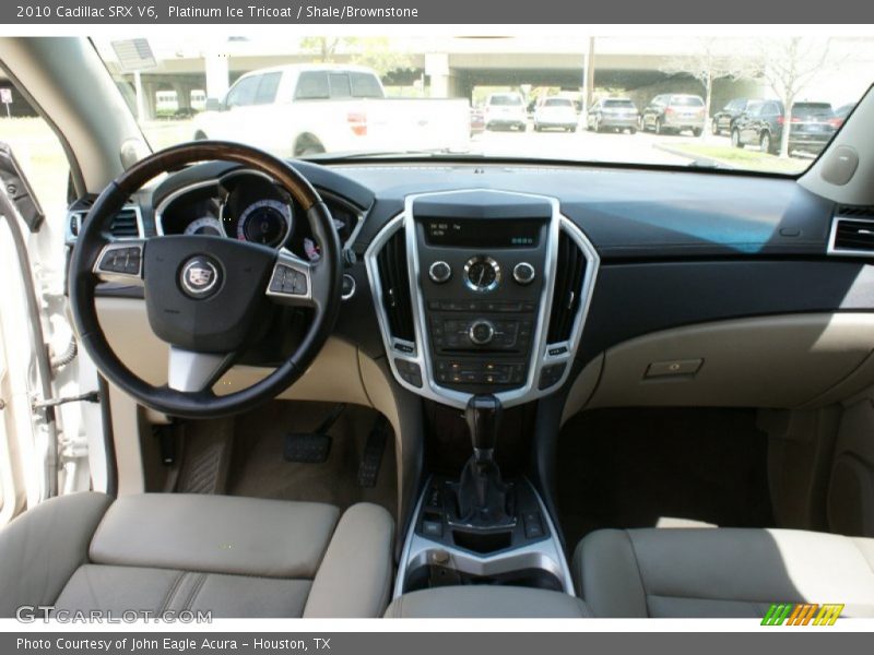 Platinum Ice Tricoat / Shale/Brownstone 2010 Cadillac SRX V6