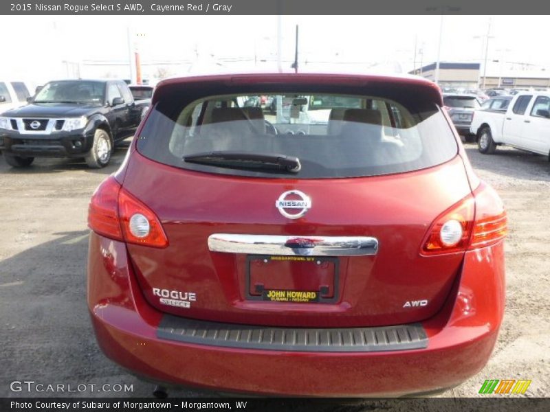 Cayenne Red / Gray 2015 Nissan Rogue Select S AWD